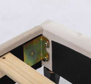 ชุดห้องนอนขนาดคิงไซส์เฟอร์นิเจอร์บ้านทันสมัยแผงเตียงไม้ขนาดควีนไซส์พร้อมกระดุมหัวเตียงกระจุกหัวเตียงขนาดควีนไซส์ - Product Image 5