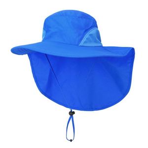 หมวกกันแดดไนลอนป้องกันรังสียูวีสำหรับฤดูร้อน พร้อมที่บังคอ สีพื้น เรียบง่าย เหมาะสำหรับตกปลา เดินป่า ตั้งแคมป์ ใช้ได้ทุกฤดู สำหรับผู้ชายและผู้หญิง - Product Image 5
