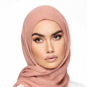 2025 gros respirant couleur unie Hijab pour les femmes du moyen-orient doux solide crêpe correspondant ethnique châles - Product Image 1