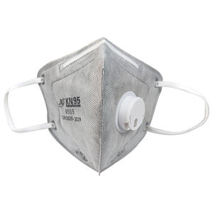 Masker Wajah kustom KN95 5 lapis bernafas, masker wajah sekali pakai dengan respirator katup untuk dewasa perlindungan debu - Product Image 4