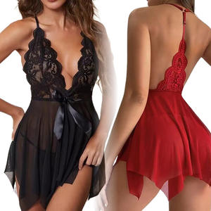 Sexy Lingerie Vrouwen Nachtkleding Pyjama Kanten Jurk Mujer Pornos Kostuums Exotische Kleding Vrouwelijk Ondergoed Valentijnsdag Cadeau - Product Image 2