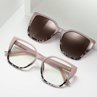 UAN UAI Nouvelles Lunettes Optiques de Haute Qualité à Monture Large en TR, Lunettes de Soleil Polarisées Rectangulaires à Clip (Élégantes et Unisexe)