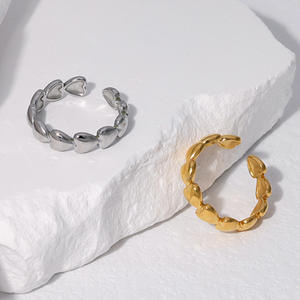 Heart <b>Ring</b> 2025 Fashion Irregular <b>Stainless</b> <b>Steel</b> Heart Opening <b>Ring</b> Women's Jewelry <b>Stainless</b> <b>Steel</b> <b>Ring</b> - Product Image 2