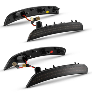 Nouveaux feux de position latéraux à LED avec lentilles fumées rouge et jaune, kit d'éclairage de pare-chocs avant/arrière pour Fiat 500/500C Abarth 2012-2017 - Product Image 4