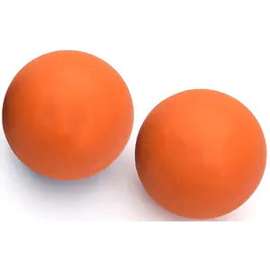 Silikon therapie Massage ball Opp Tasche Neue ungiftige Eco Silikon Doppel Lacrosse Massage ball Kunden spezifisches Logo Verfügbar 63*63mm