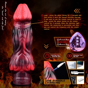 Funda Vibradora para Pene NNSX Dragon, Juguetes Sexuales para Hombres con 10 Modos de Vibración, Extensor de Pene, Juguete Sexual para Parejas - Product Image 2