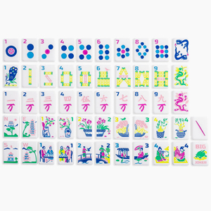 <span class=keywords><strong>Mahjong</strong></span> américain classique Line160, pliable, écologique, portable, en acrylique sculpté, à pétales blancs monocouche, coloré et de luxe - Product Image 1