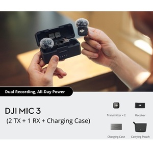 Micrófono Inalámbrico GKS Mic 3, Micrófono de Condensador de Mano con Cancelación de Ruido, Diseño Portátil, Tecnología 2.4G, 2Tx 1Rx, Estuche de Carga Tipo C - Product Image 3