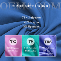 Crossover V-Halslijn Tandheelkundige Uniformen Voor Mannen Aanpassen Kleuren 4-Way Stretch Spandex Polyester Rayon Ziekenhuis Werksets