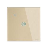 Interrupteur mural tactile Z-Wave YuKe Group 10A 220V en verre trempé, commande Wi-Fi via l'application Smart Life, câble de 0,5 m, design moderne, IP20