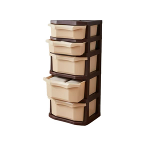 New Durable Mini Capacity 5-Drawer Modern Plastic Mobile <b>File</b> Cabinet <b>Organizer</b> Chest with for Home Bedroom Study - Product Image 1