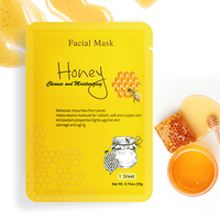Masque facial en feuille hydratant éclaircissant 100% naturel biologique meilleur éclaircissant hydratant contrôle de l'huile vitamine C masque facial aux fruits