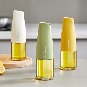 Bouteille d'huile en verre réglable à ouverture et fermeture automatiques, anti-fuite, pour sauce soja et vinaigre, à alimentation par gravité, pour usage domestique en cuisine - Product Image 4