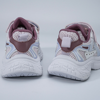 Chaussures de sport décontractées pour filles, à semelle souple, respirantes, en maille, violettes, pour l'école, avec fermeture auto-agrippante, collection automne