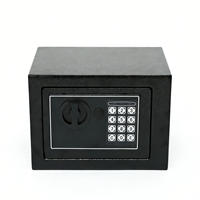 Boîte de rangement sécurisée à double verrouillage en acier laminé à froid, design double verrouillage, prix usine, pour bureau, mini boîte de rangement sécurisée