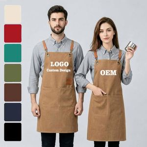 Tablier de toile épais pour artiste - Sans manches, réutilisable, résistant à l'huile pour les cafés, salons de coiffure, cuisines domestiques et jardins - Product Image 1