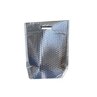 Sac isotherme de courses en argent, fourre-tout réutilisable et robuste pour supermarché et aliments froids