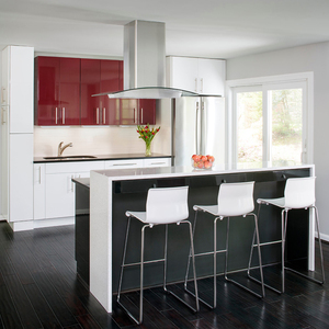 סין foshan מודרני באיכות גבוהה ארונות עץ מותאם אישית 2 pac לאכה גבוהה ברק ארון מטבח - Product Image 4