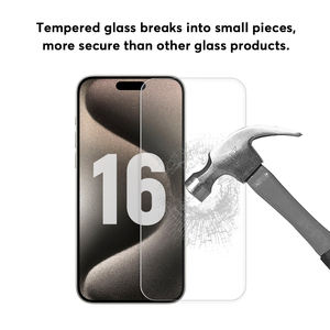 Protecteur d'écran en verre trempé pour iPhone 16 Pro Max avec outil d'installation - Product Image 6