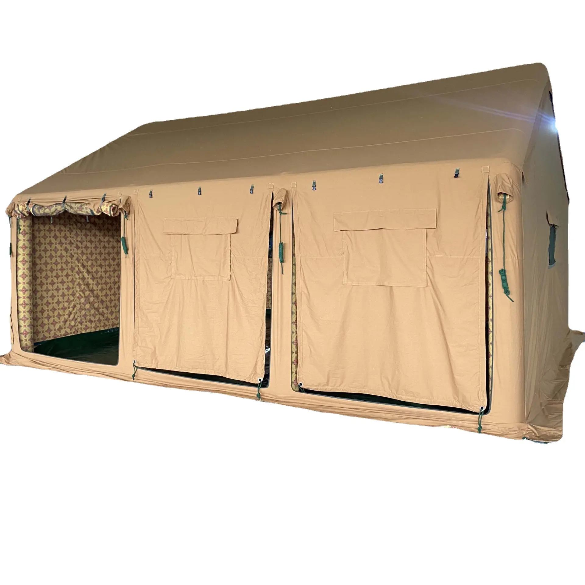 Arap tarzı otomatik PVC tüp enflasyon çadır su geçirmez büyük boy açık aile kamp hava çadırları özelleştirilmiş boyutu toptan