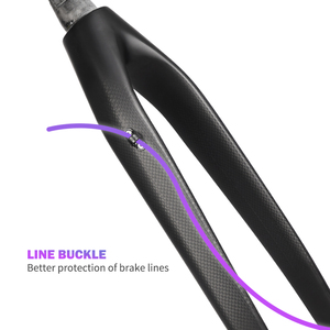 <span class=keywords><strong>Fourche</strong></span> de vélo en carbone intégral haut de gamme, noire mate, 3k, <span class=keywords><strong>rigide</strong></span>, frein à disque, 26/27,5/29 pouces, 29er, sans suspension - Product Image 3