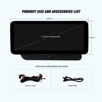 Écran tactile 12,3 pouces Système Linux Navigation GPS sans fil Apple CarPlay Android Auto pour Audi Q5 2009 - 2016 Multimédia