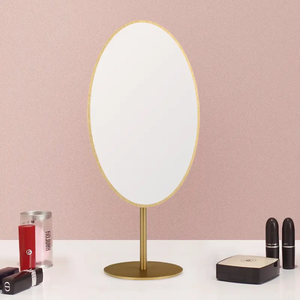 RZ europeo e americano High-end Desktop oro specchio per il trucco in metallo oro vetro specchio per la gioielleria - Product Image 6