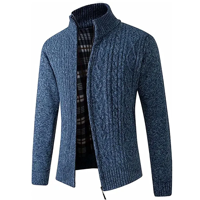 sweaters for men stand collar men's zipper sweater pilot sweater jacket coat custom aviator coat custom fashion dresses