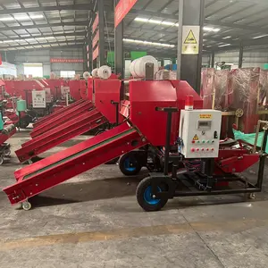 Harga grosir kompak hay baler untuk dijual alfalfa baler wrapper