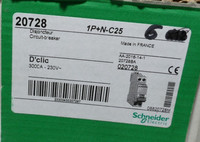 Disjoncteur 20728 1P N C25 pour PLC