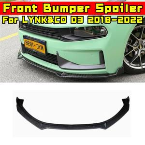 <b>For</b> LYNK&CO 03 2018-2022 <b>Car</b> Front Bumper Lip Splitter <b>Diffuser</b> Spoiler Body Kit Bumper Guard Cover 03+ Style Modification Part - Product Image 3