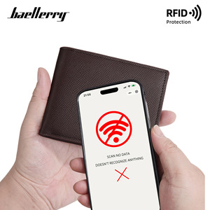 Baellerry Men's Bi-fold <b>Wallet</b> Thin <b>RFID</b> Leather <b>Wallet</b> Everyday Use - Product Image 4