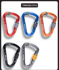 Camnal CE 25KN Mousqueton robuste à triple verrouillage Type <span class=keywords><strong>D</strong></span> Personnalisation Couleur Aviation Aluminium 7075 Clip à mousqueton <span class=keywords><strong>d</strong></span>'escalade - Product Image 6