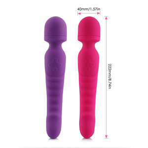 Vibromasseur 2-en-1 chauffant à double moteur pour femmes, jouet sexuel en silicone <span class=keywords><strong>souple</strong></span>, vibromasseur pour femme, masseur baguette pour adulte - Product Image 5