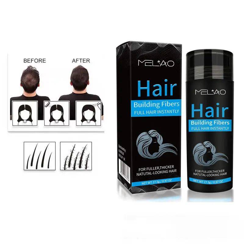 Nascondere la caduta dei capelli fiber per la costruzione dei capelli addensante per capelli fibre ispessenti per donne uomini