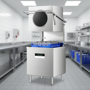 業務用ステンレス304 60秒洗浄円形食器洗浄機 高温蒸気滅菌 150枚/時処理能力 - Product Image 6