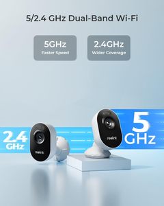 2K không dây thông minh Wifi ip camera an ninh ngoài trời tầm nhìn ban đêm với phát hiện màu sắc cho người/xe/động vật 2.4/5Ghz CMOS NVR - Product Image 3