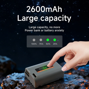 แบตเตอรี่กล้อง DMWBLK22 รุ่นอัปเกรด ความจุ 2600mAh พร้อมระบบชาร์จเร็วแบบ Type C และการถอดรหัสแบบเต็มรูปแบบ สำหรับกล้อง <span class=keywords><strong>Panasonic</strong></span> S5 S5M2 S9 - Product Image 4