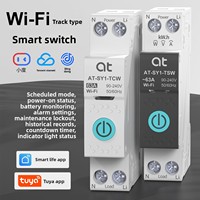 Disjoncteur intelligent Graffiti Mini Tmall WiFi 1P, contrôle à distance par téléphone portable, portée 50m, 63A, interrupteur programmable
