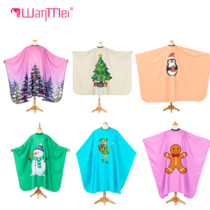 Wanmei ผ้าคลุมตัดผมสำหรับร้านตัดผมชุดทำผมคริสต์มาสแบบตามสั่ง - Product Image 6