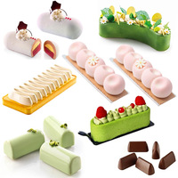 TangChu 6- & 8-fach Silikon-Backformen-Set für lange Riegel – für Kuchen, Mousse, Baby-Fingerfood & gedämpfte Brötchen