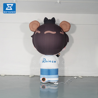 Mascotte gonflable personnalisée de personnage de dessin animé de film, version Q, pour publicité et décoration