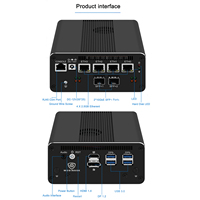 Core I7 1165G7 I5 1135G7 10Gbe SFP+ Firewall NAS Mini PC 2xDDR4 Ram M.2 NVMe SSD 4xI226V 2.5GbE Firewall NAS Router Rumah PC