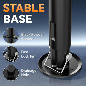 رافعة مقطورة جانبية على شكل حرف <span class=keywords><strong>A</strong></span> بقدرة 5000 رطل وارتفاع 15 بوصة مع ساق قابلة للتعديل - Product Image 6