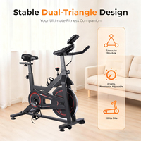 Vélo de spinning intelligent unisexe avec cadre en acier, volant d'inertie de 6 kg, pour salle de sport intérieure, qualité OEM supérieure