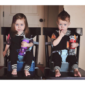 Lightweight Safety Premium Portable Travel <strong>Highchair</strong> High Chair Booster Seat with Adjustable <strong>Straps</strong> - Product Image 5