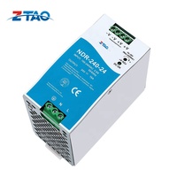 Alimentation électrique 48v mean well NDR-240-48 Rail Din 24v 10A 48v 5A Dc Rail Din alimentation à découpage pour transformateur variable 48v