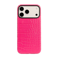 Nouvelle Arrivée Étui en Cuir Véritable d'Alligator/Crocodile Exotique et Élégant pour iPhone 18 17 Pro Max avec Fermeture Magnétique