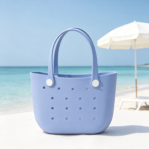 Bolso EVA Estructurado Antiderrames con Parte Superior Abierta, Bolso <span class=keywords><strong>de</strong></span> Mano <span class=keywords><strong>de</strong></span> Malla Lavable, Ligero, para Cualquier Lugar, <span class=keywords><strong>Fin</strong></span> <span class=keywords><strong>de</strong></span> <span class=keywords><strong>Semana</strong></span>, Doble Compartimento - Product Image 3