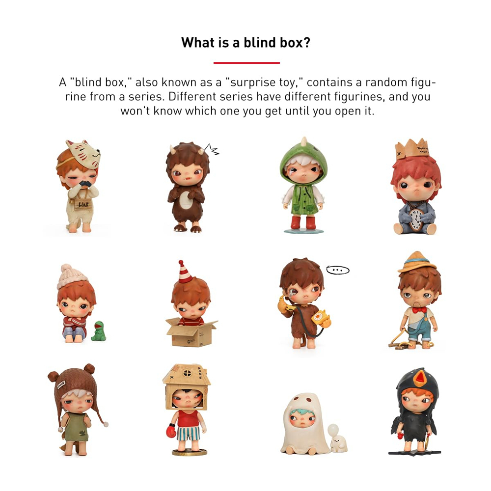 POPMART Hirono Random One Blind Box Figures - Collectible
